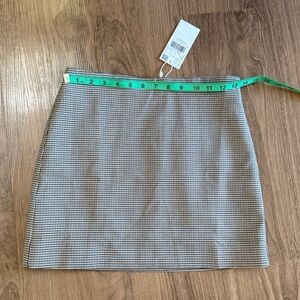 NWT Mango Houndstooth Mini Skirt